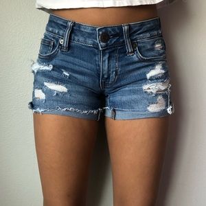 American Eagle ripped  jean shorts